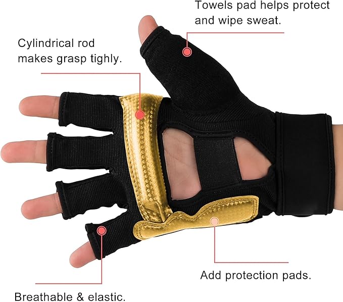 FitsT4 Sports Half Mitts MMA UFC Training Boxing Punch Bag Martial Arts Gloves-StrideForce Fitness