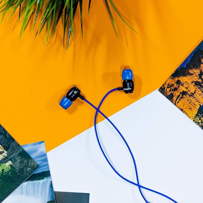 LUDOS Clamor USB C Headphones for iPhone 16 15 Pro Max Plus iPad Pro, 5 Years Warranty, USB-C Earbuds for Samsung Galaxy S24 S23 Ultra S22 S21 FE S20 A55 A54 A53, USB Type C Earphones - Blue-StrideForce Fitness