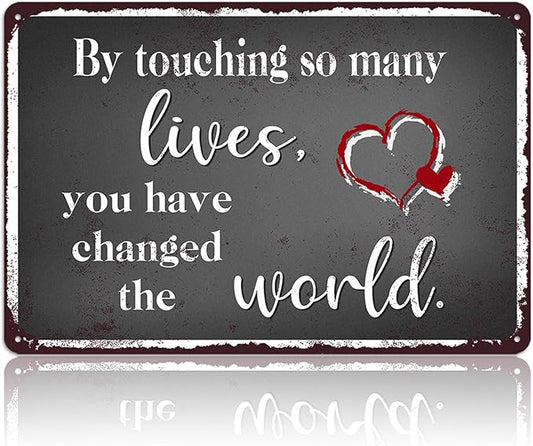 Nurse Retirement Gifts for Women, Nurses Practitioner Metal Tin Signs Home Decor Nursing School Graduation Happy Retirement Accessories Thank You Sign 8x12 Inch-StrideForce Fitness