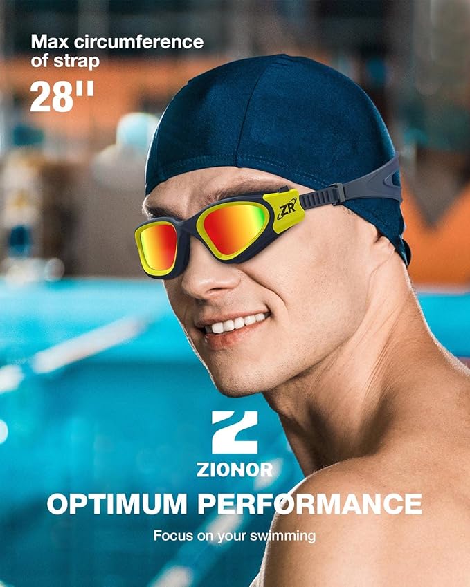 ZIONOR G1 Polarized Swimming Goggles for Unisex Adult Women Anti Fog 100% Anti UV Diving Goggles-StrideForce Fitness