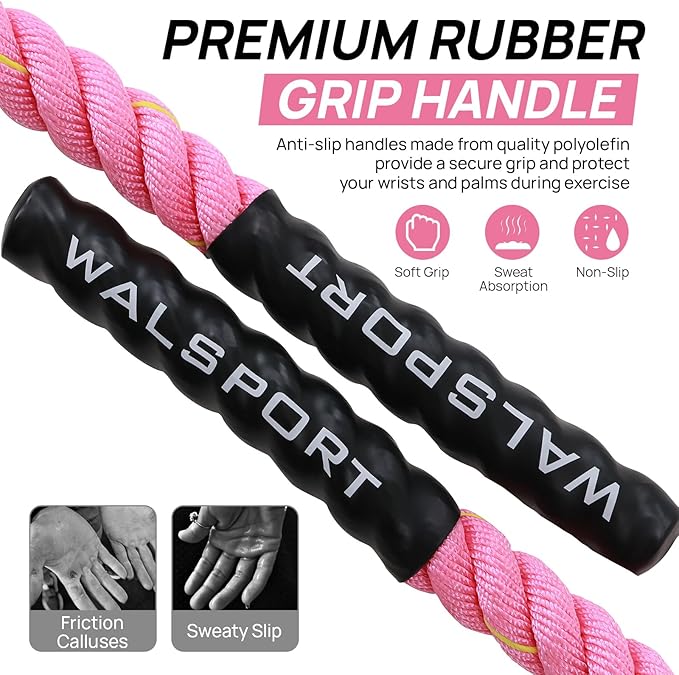 Weighted Jump Rope for Fitness – Heavy Skipping Rope for Women & Adults, Ideal for Home Gym Workouts, Strength Training, Weight Loss, and Boxing-StrideForce Fitness