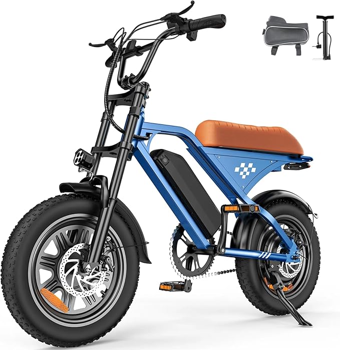 Electric Bike for Adults,Peak 1000W/1500W Motor,20/28MPH 55-150Mile ebikes for Adults with 10.4AH/13AH/26AH Battery,20" Fat Tire Electric Dirt Bike Commuting Off Road Ebike, UL2849-StrideForce Fitness