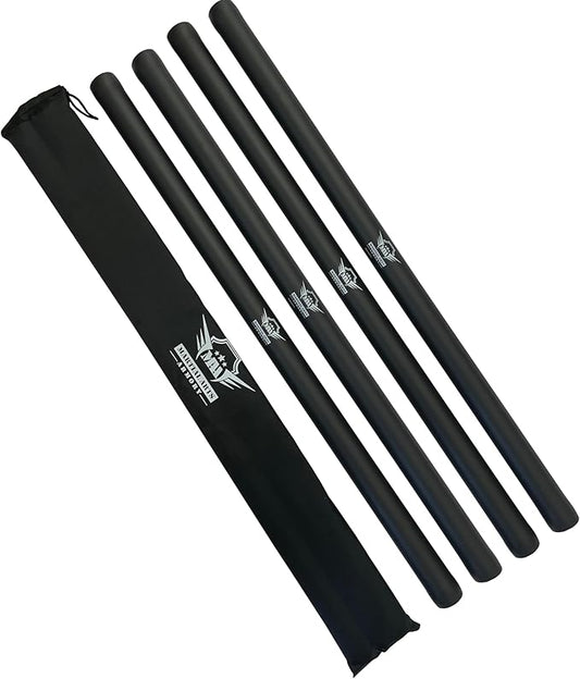 Foam Padded Escrima Sticks for Safe Practice Training with Carry Bag Case - 4 Pack-StrideForce Fitness