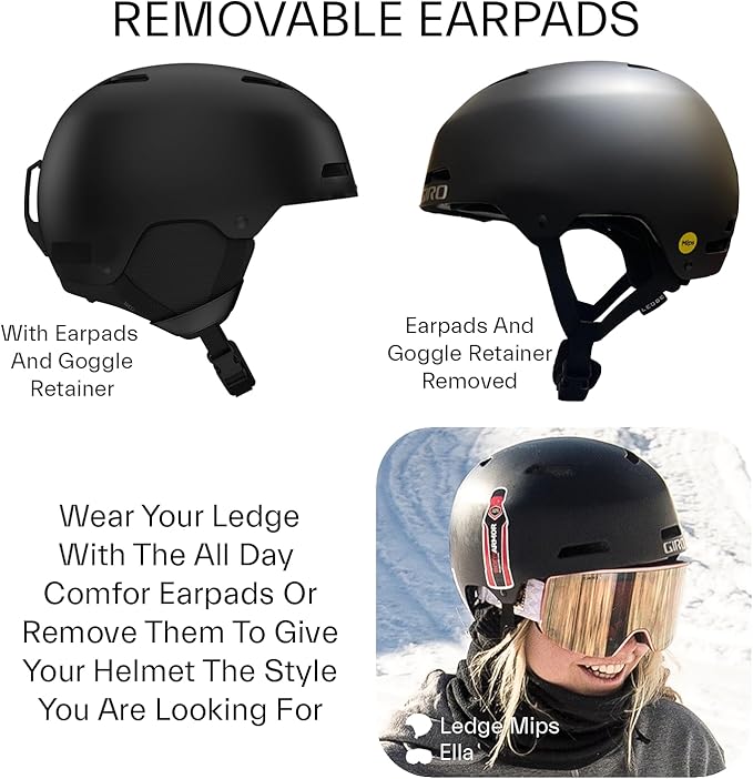 Giro Ledge Ski Helmet - Snowboarding Helmet for Men, Women and Youth-StrideForce Fitness