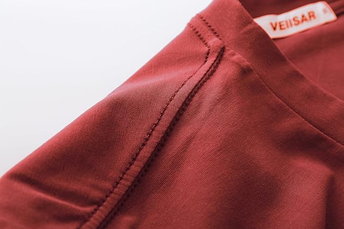 VEIISAR Premium V Neck T Shirts for Men - Modern Fitted Tees Vneck Undershirts-StrideForce Fitness