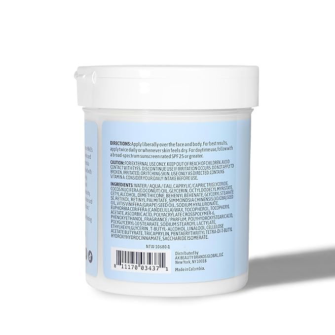 NATURE WELL Clinical Rejuvenate & Tone Retinol Intense Moisture Cream for Face, Body, & Hands, Anti-Aging, Targets Discoloration, Wrinkles, Sun Damage, Crepey, & Sagging Skin, 16 Oz-StrideForce Fitness