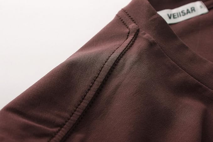 VEIISAR Premium V Neck T Shirts for Men - Modern Fitted Tees Vneck Undershirts-StrideForce Fitness