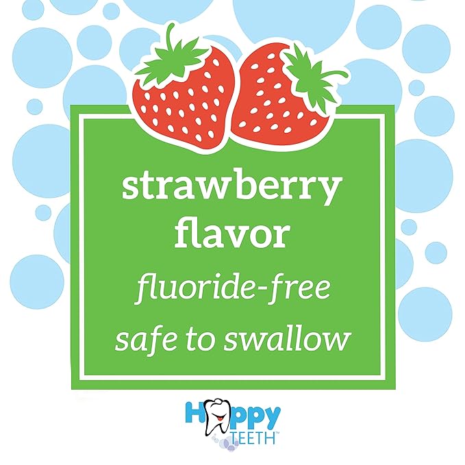 Dr. Brown's ToothScrubber Toddler Toothbrush Set, Monster with Strawberry Flavor Toothpaste