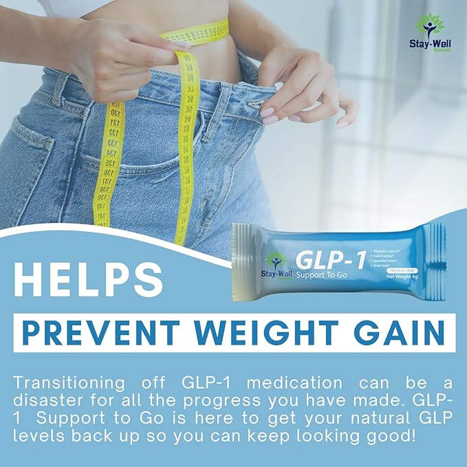 GLP-1 Supplement | Natural GLP-1 Production | GLP 1 Booster Drink Mix to Control Appetite and Cravings | Great Tasting Metabolic Support - Yerba Mate, Garcinia Cambogia, Berberine [Tropical Fruit]-StrideForce Fitness