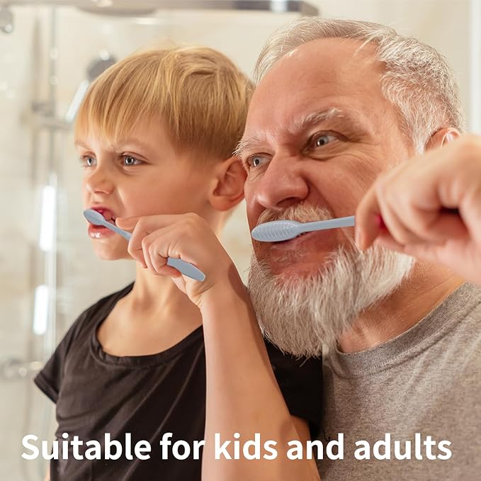 Bulk 80-Pack Individually Wrapped Toothbrushes with Tongue Scraper | Travel Toothbrush Set for Adults | Soft Bristles, Hygienic Dental Care for Hotels, Home, Events (Multi-Colored)