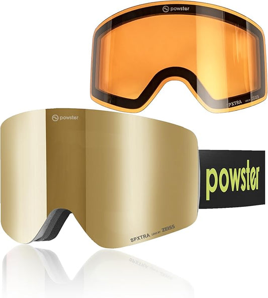 Ski Goggles Snow OTG Snowboard Goggles Magnetic Interchangeable Lens Frameless UV Protection Anti-fog mobile Skating-StrideForce Fitness