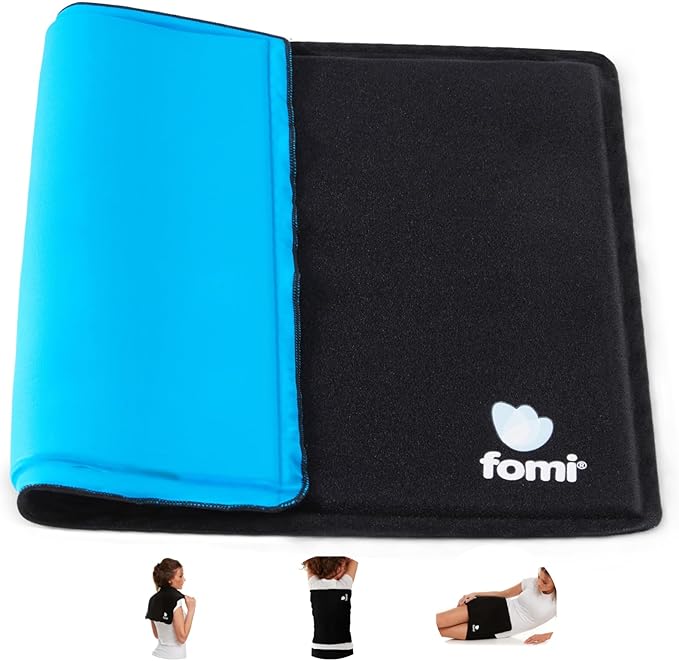 Premium Large Hot Cold Solid Gel Pack by FOMI Care | 18” x 12” | Soft, Comfortable Ice Wrap for Back, Shoulder, Knee, Thigh Pain Relief | Oversized, Flexible Cool Compress | Freezable, Microwaveable-StrideForce Fitness
