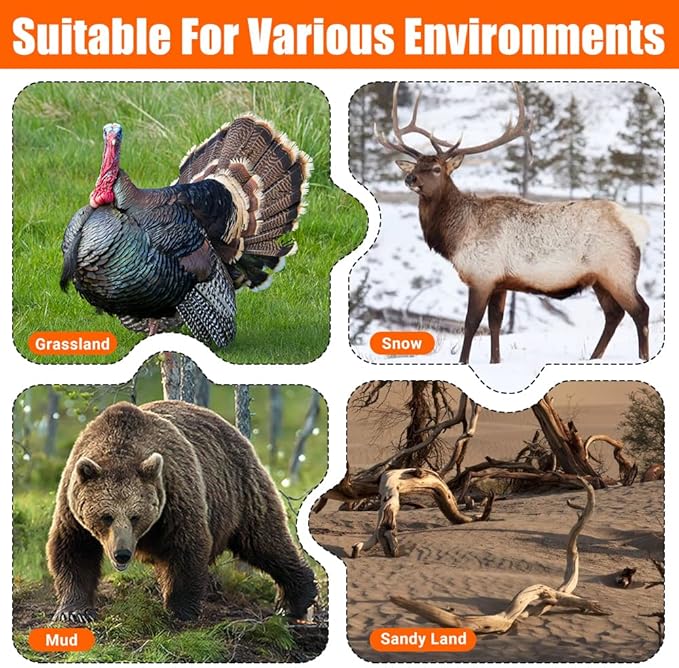 Deer Drag Sled - 1.2mm Thickened Tear-Resistant, 550Lbs Load Capacity Multi-Purpose Deer Cart with Non-Slip Handle for Hauling Hunter Trophies and Discarded Debris on Snow, Sand, Mud, Grass-StrideForce Fitness