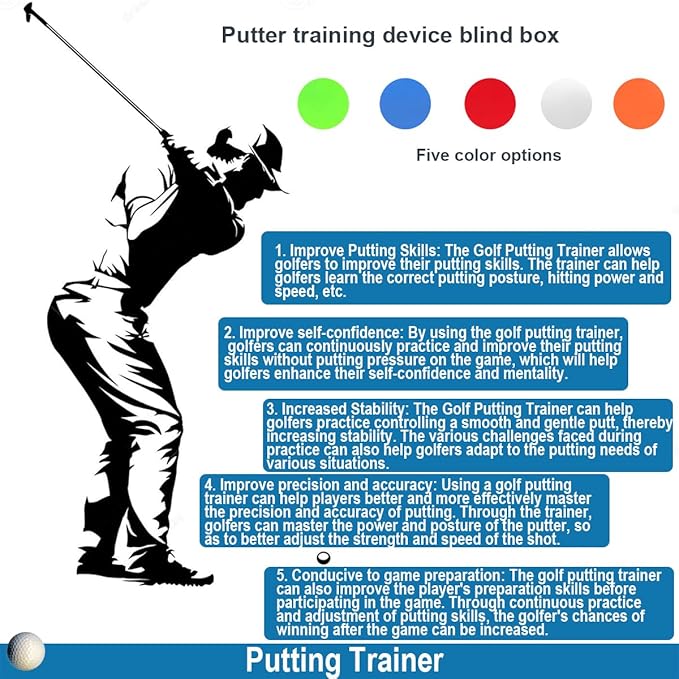 Master The Perfect Putting Stroke with Putting Trainer - Take Your Golf Technique to New Heights, Putting Trainer Blind Box - Exclusive for Clubs-StrideForce Fitness