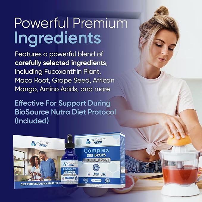 Complex Diet Drops – Best Natural Drops for Men and Women (1 Bottle, 2 fl oz) - 30 Day Supply-StrideForce Fitness