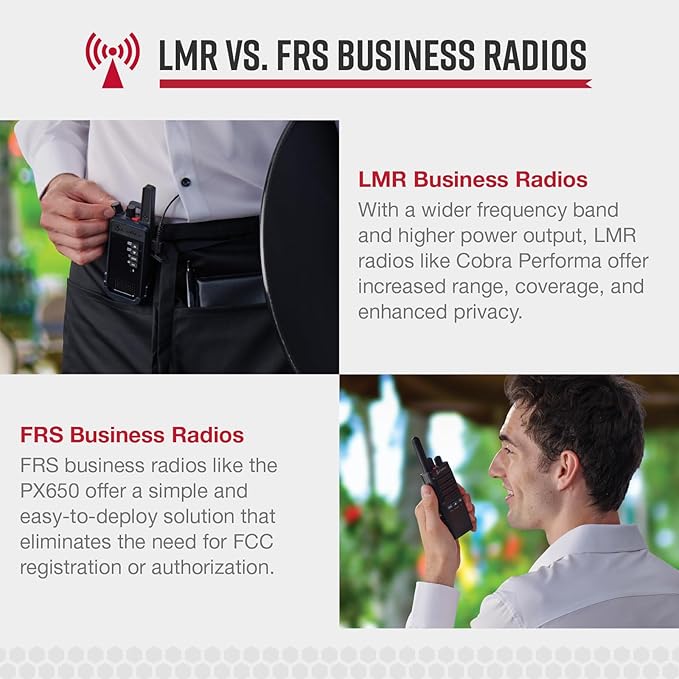 Cobra Performa 400 Business Radio (1-Pack with Dock) - 2-Channel UHF/LMR Professional Two Way Radio, Waterproof Walkie Talkie, Drop Proof, Shockproof IP67 & MIL-SPEC Rated, 18-Hour Li-Ion Battery-StrideForce Fitness