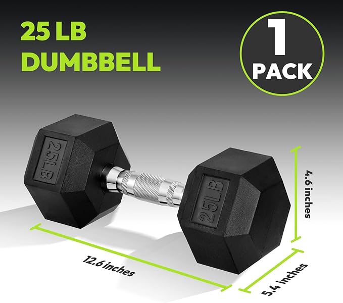 Hex Dumbbell Set, 45-400 lb Set Rubber Encased Exercise & Fitness Dumbbells, Weights Dumbbells Set, Hand Weight for Strength Training-StrideForce Fitness