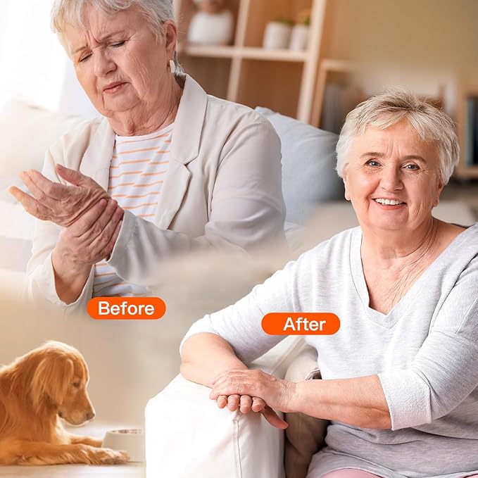 Wireless Red Light Therapy Glove for Hands – 660nm & 850nm Near-Infrared | Pain Relief for Arthritis, Carpal Tunnel, Sore Muscles | 30 LEDs + Built-in Gentle Heating Wires | Breathable | Auto Shut-Off-StrideForce Fitness