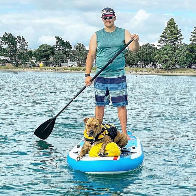 SUP Paddle - 3-Piece Adjustable Aluminium SUP Paddle with Glass Fiber Blade for Surfing, Floating, Water Sports-StrideForce Fitness