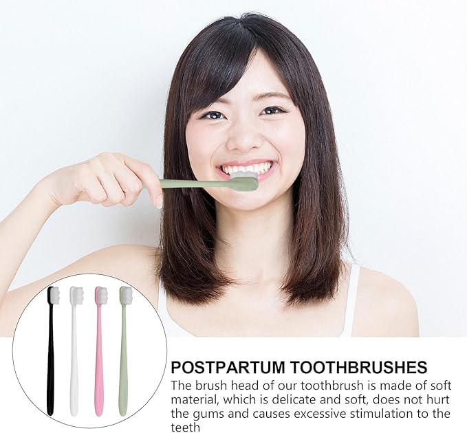 8pcs Ultra Soft Toothbrush for Sensitive Gums Pregnant and Postpartum Women Oral Care Tool Gentle Deep Cleaning for Adults with Fragile Gums