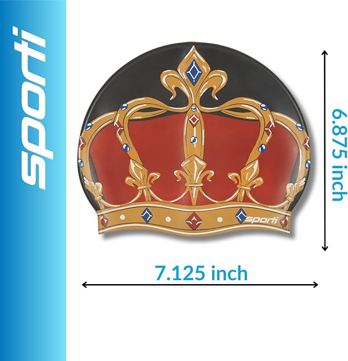 Sporti Silicone Swim Cap for Kids, Unisex Youth Swimming Cap, Protection Bathing Caps for Your Children, Aged 2-10-StrideForce Fitness