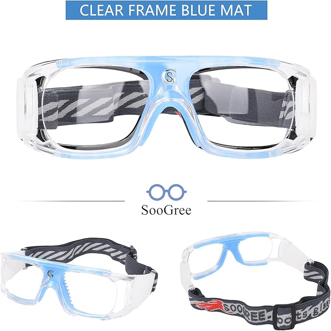 Men Basketball Glasses.Soccer Football Sport Protective Eyewear Safety Goggles,Sports Glasses For Replaceable Lens-StrideForce Fitness
