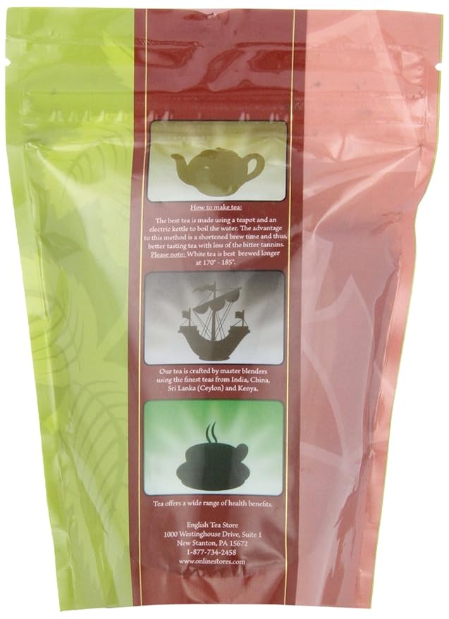 Wild Blueberry Organic Black Tea Loose Leaf 4oz Pouch | Medium Caffeine Fruity Black Tea with Sweet Blueberry Aroma | High Antioxidant Kosher Vegan Tea from Ethical Tea Partnership | Hot or Iced-StrideForce Fitness