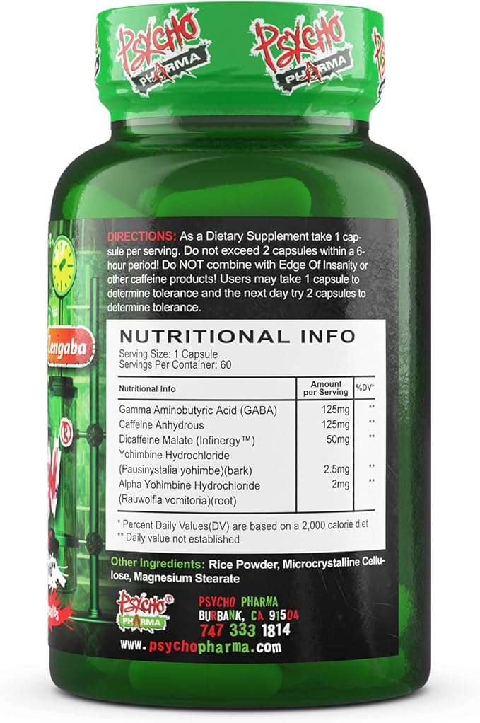 Psycho Pharma Far Beyond Driven, for Increased Energy to Burn with Improved Focus, Positive Mood.-StrideForce Fitness