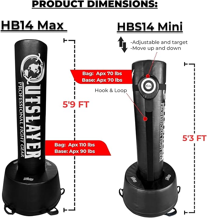 New Free Standing Max Punching Bag – Heavy Duty Foam-Based Bag with Soft Base for Boxing, Kickboxing, MMA, Drills & Cardio-StrideForce Fitness