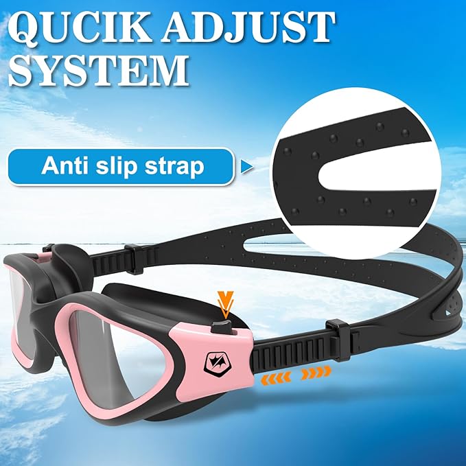 WIN.MAX Polarized Swimming Goggles Swim Pool Goggles Anti Fog Anti UV No Leakage Clear Vision for Men Women Adults Teenagers-StrideForce Fitness