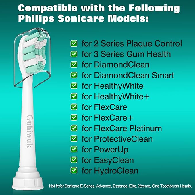 Replacement Toothbrush Heads for Philips Sonicare: Electric Toothbrush Replacement Heads Compatible with Sonicare Plaque Control ProtectiveClean 4100 5100 6100 C2 G2 W2,10 Pack