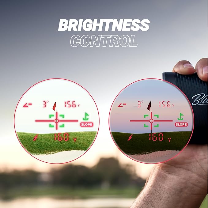 Blue Tees Golf Series 4 ULTRA Golf Rangefinder with Slope Switch, 1200 Yards, OLED Display 6X Magnification Laser Rangefinder, Slope Measurement, Magnetic Strip, Flag Pole Locking with Pulse Vibration-StrideForce Fitness