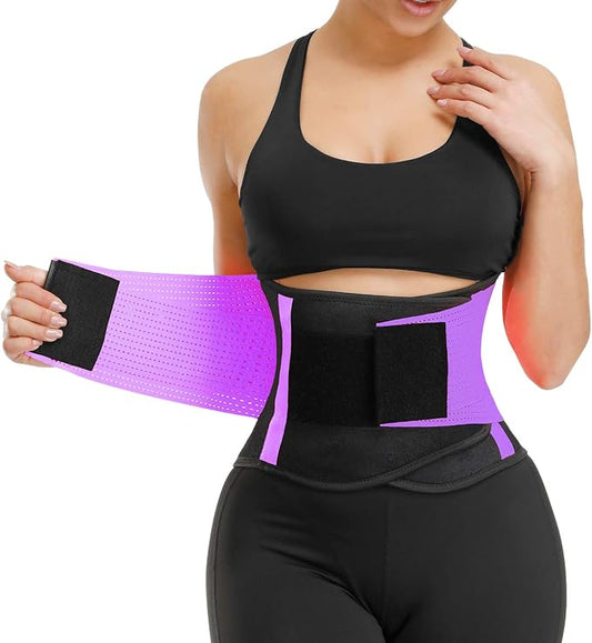 VENUZOR Waist Trainer Belt for Women - Waist Cincher Trimmer - Slimming Body Shaper Belt - Sport Girdle Belt (UP Graded)-StrideForce Fitness