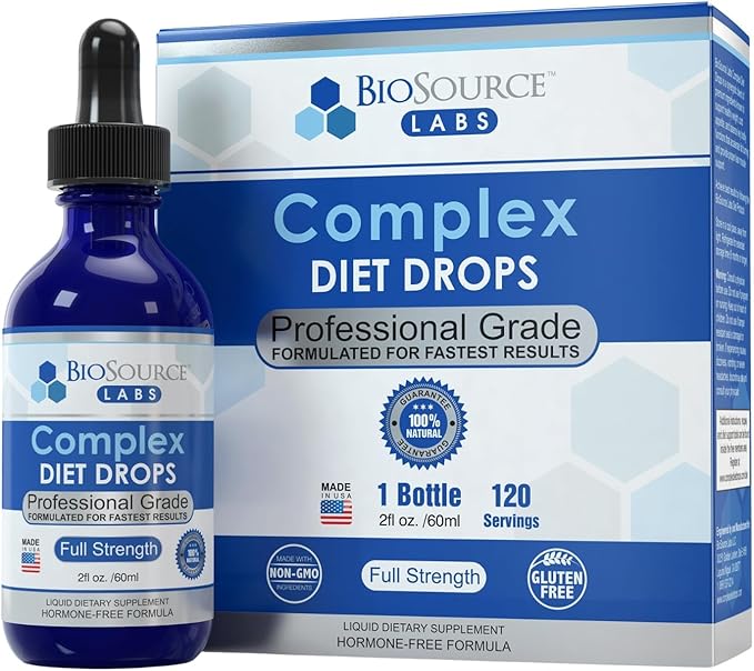 Complex Diet Drops – Best Natural Drops for Men and Women (1 Bottle, 2 fl oz) - 30 Day Supply-StrideForce Fitness