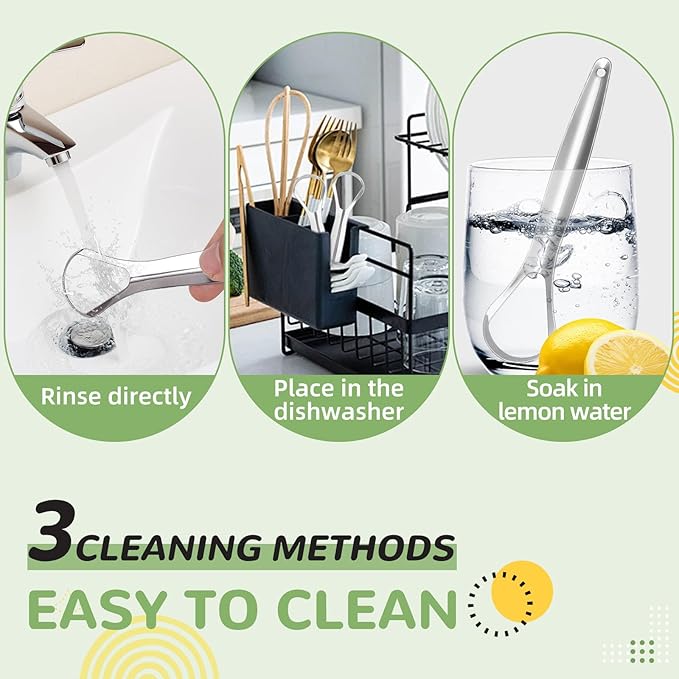 Tongue Scraper for Adults with 2 Ceramic Holder and 2 Travel Case – 2 Pack Stainless Steel Tongue Scraper for Tongue Cleaning and Reducing Bad Breath, Tongue Cleaner