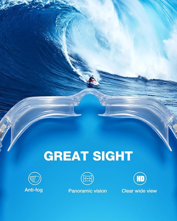 ZIONOR Swim Goggles, G1 SE Swimming Goggles Anti-fog for Adult Men Women-StrideForce Fitness