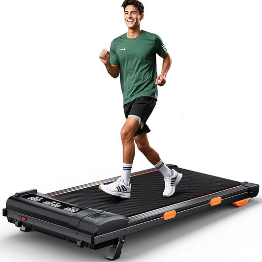 340lb Capacity Walking Pad Treadmill with 12% Incline, Big LED Display Under Desk Treadmill Support Full Manual/3-Preset Countdown/App Mode, Portable Treadmills for Small Spaces-StrideForce Fitness