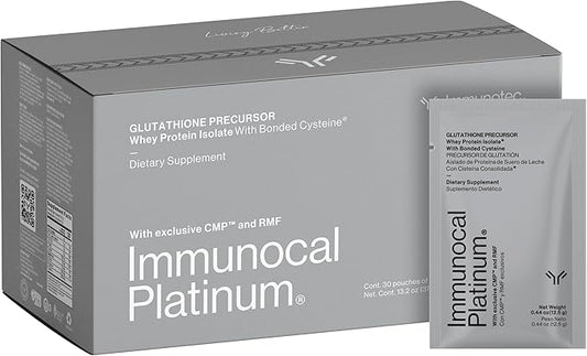Immunocal Platinum Glutathione Precursor – Whey Protein Isolate, Anti-Aging, Skin + Cell Renewal, Immune Support, Detox + Bone Support | Fat and Sugar Free, Lactose-Intolerant Friendly | 30 Servings-StrideForce Fitness