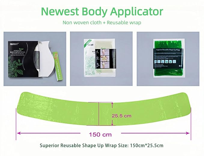Neutriherbs Body Applicator with Wrap, Effective Nature Formula to Shape, Tone, Firm Body, Works for Belly, Stomach,Legs,Arms,Buttocks (5pcs)-StrideForce Fitness