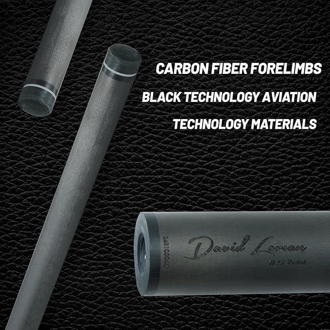 29.13" /Radial Wavy 3/8-10 3/8-11 3/8-14 Uni-Loc 5/16-18 Carbon Pool Cue Single Shaft, Low Deflection Technology, Ultra-Smooth, pro Taper, Easy to Control-StrideForce Fitness