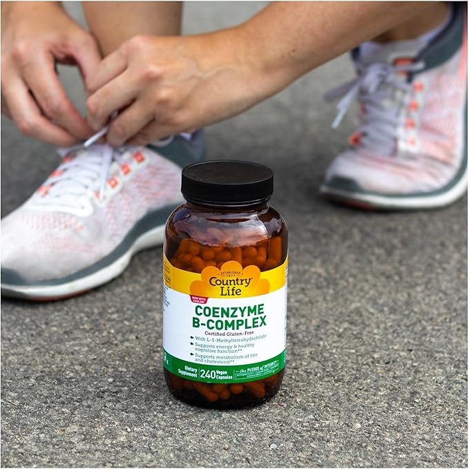 Country Life, Coenzyme B-Complex Vitamin, Support Energy and Metabolism, Daily Supplement, 240 ct-StrideForce Fitness