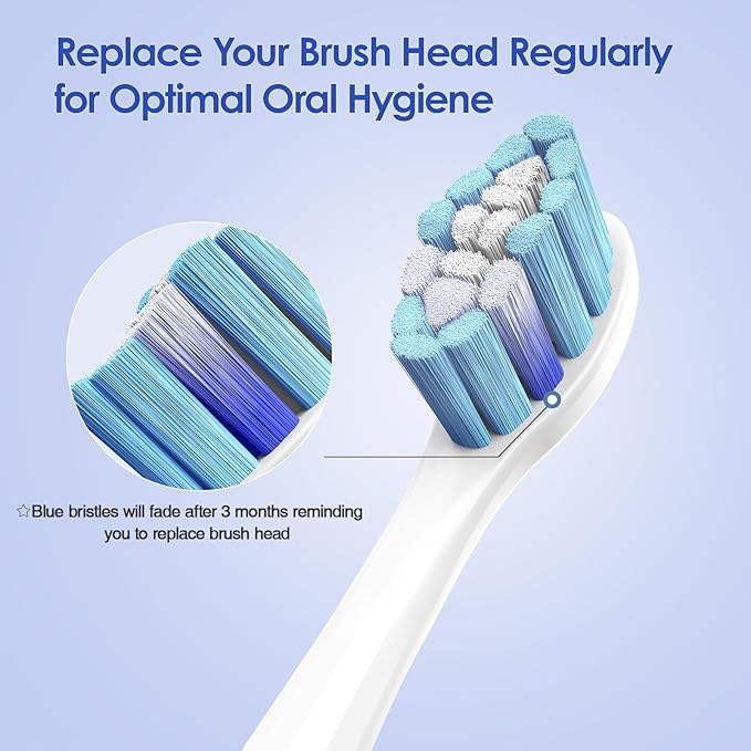 MRYUESG Replacement Toothbrush Heads Compatible with Philips Sonicare, 10 Pack, Electric Tooth-Brush Replacement Heads Compatible with Phillips,5 Green 5 Blue