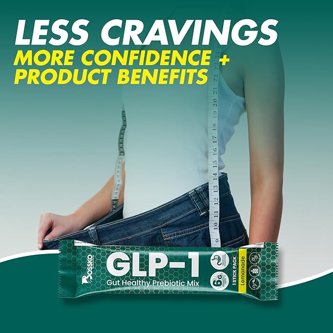 GLP-1 Supplement 6g Fiber - with Chromium & Glucomannan Booster Drink Mix with 45 Servings (6 Weeks Supply) to Reduced Appetite and Cravings & Metabolic Support Formula - Lemonade Flavor-StrideForce Fitness