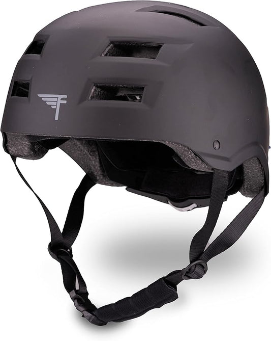 Flybar Bike Helmet- Multi Sport Dual Certified Adjustable Dial, Lightweight Skateboard Helmet, Roller Skating, Pogo, Electric Scooter, Snowboard, Boys and Girls Kids- Adults Helmets-StrideForce Fitness
