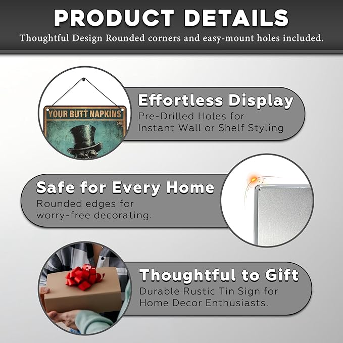 Funny Octopus Retro Metal Tin Sign Nautical Bathroom Decor Toilet Restroom Funky Home Decor Wall Art Sign 12 * 16inch-StrideForce Fitness