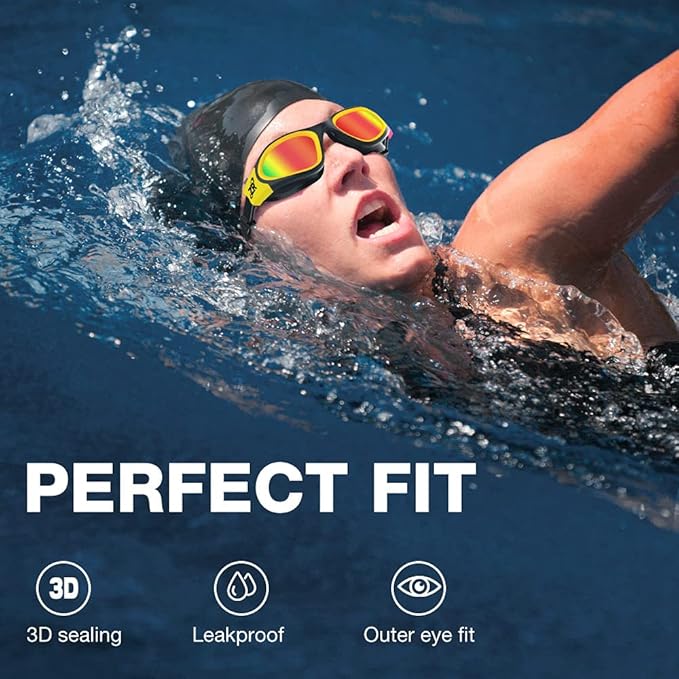 ZIONOR G1 Polarized Swimming Goggles for Unisex Adult Women Anti Fog 100% Anti UV Diving Goggles-StrideForce Fitness