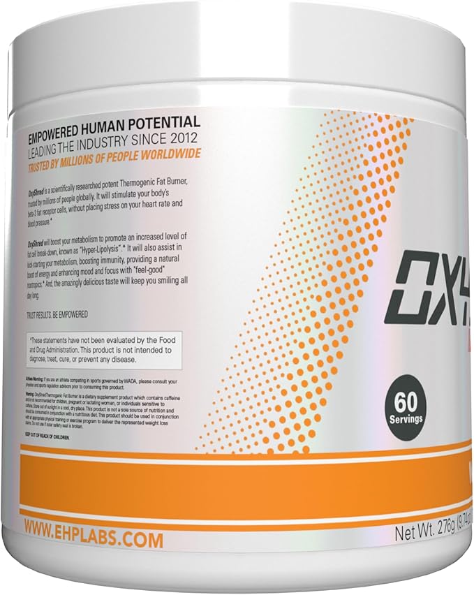 EHP Labs OxyShred Pre Workout Powder & Shredding Supplement - Preworkout Powder with L Glutamine & Acetyl L Carnitine, Energy Boost Drink - Wild Melon, 60 Servings-StrideForce Fitness