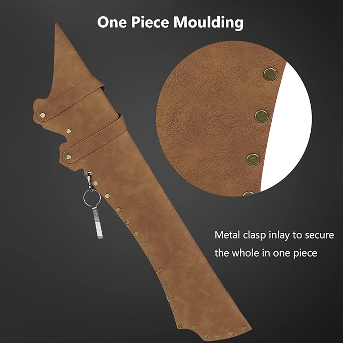 Arrow Quiver Hip Quiver for Arrows Waist Hanged Arrow Holder Adjustable PU Leather Hip Arrows Bag-StrideForce Fitness