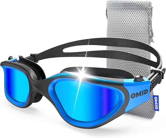 OMID Swim Goggles, P2 Polarized Swimming Goggles for Men Anti-fog Goggles Swimming for Adult Women-StrideForce Fitness