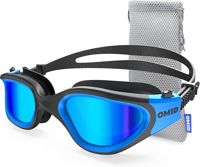 OMID Swim Goggles, P2 Polarized Swimming Goggles for Men Anti-fog Goggles Swimming for Adult Women-StrideForce Fitness